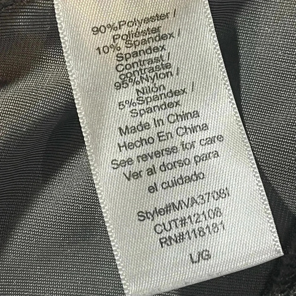 BLEU Size L velour and lace tunic length top EUC - Picture 7 of 8